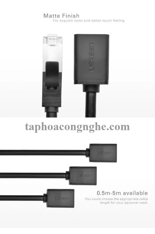 Ugreen 11283 5M màu Đen Cáp nối dài Ethernet CAT6 FTP RJ45 NW112 30011283